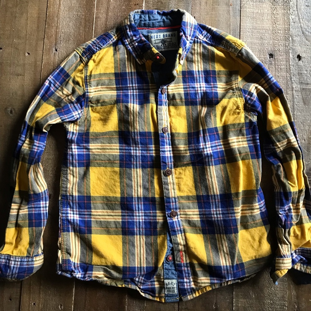 Next brand (UK) boys flannel dress shirt size 5-6